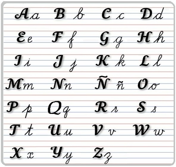Imagen de Cusiva alfabetos | Cusiva letra